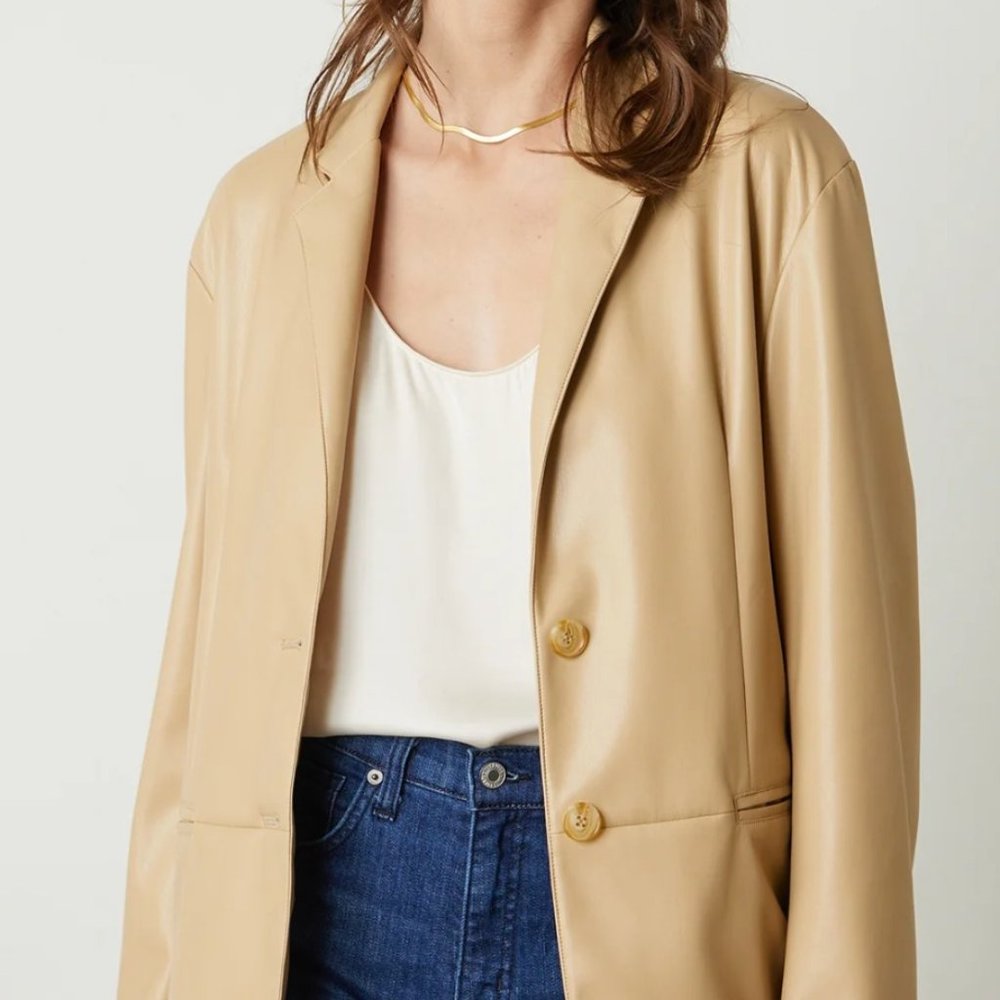 Velvet - CAMILA VEGAN LEATHER BLAZER